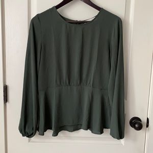LOFT Olive Green Blouse